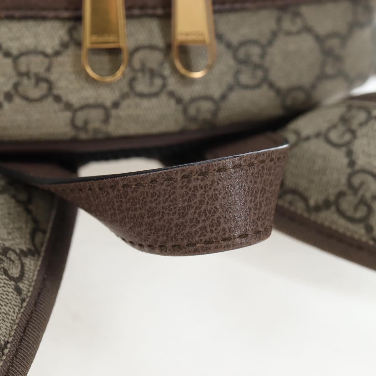 GUCCI GUCCI x Disney GG Supreme Backpack PVC Beige Gold 552884 Auth 196367M