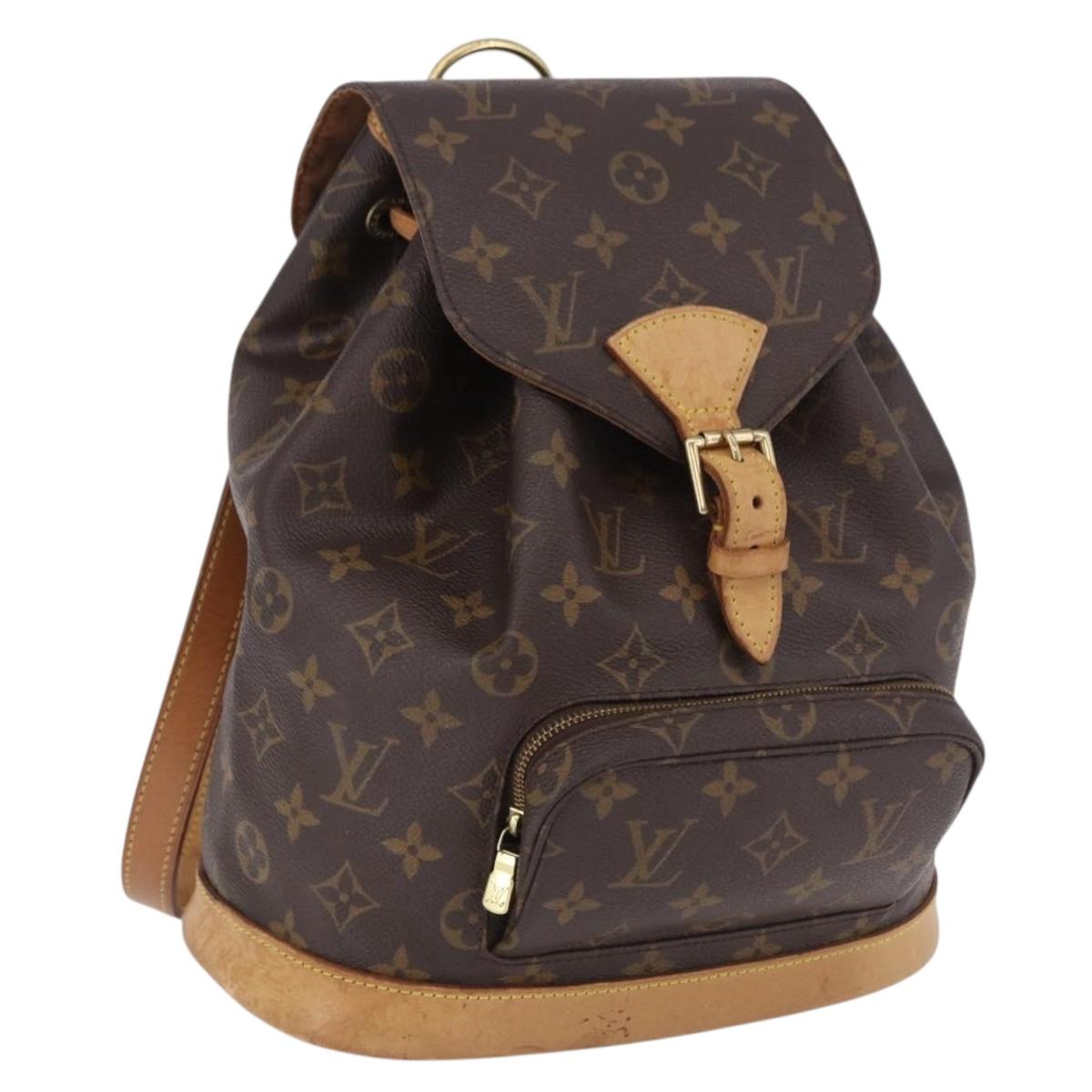 LOUIS VUITTON Monogram Montsouris MM Backpack M51136 LV Auth 196369A