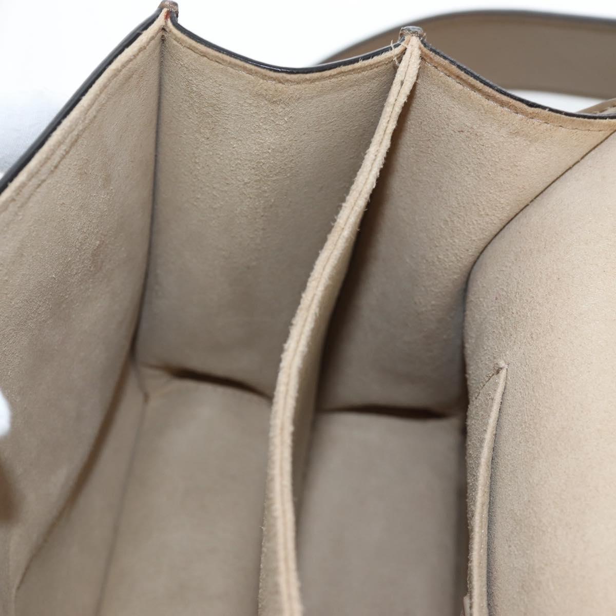 FENDI Zucca Canvas Canai Shoulder Bag Leather 2way Brown Gold Auth 196371M