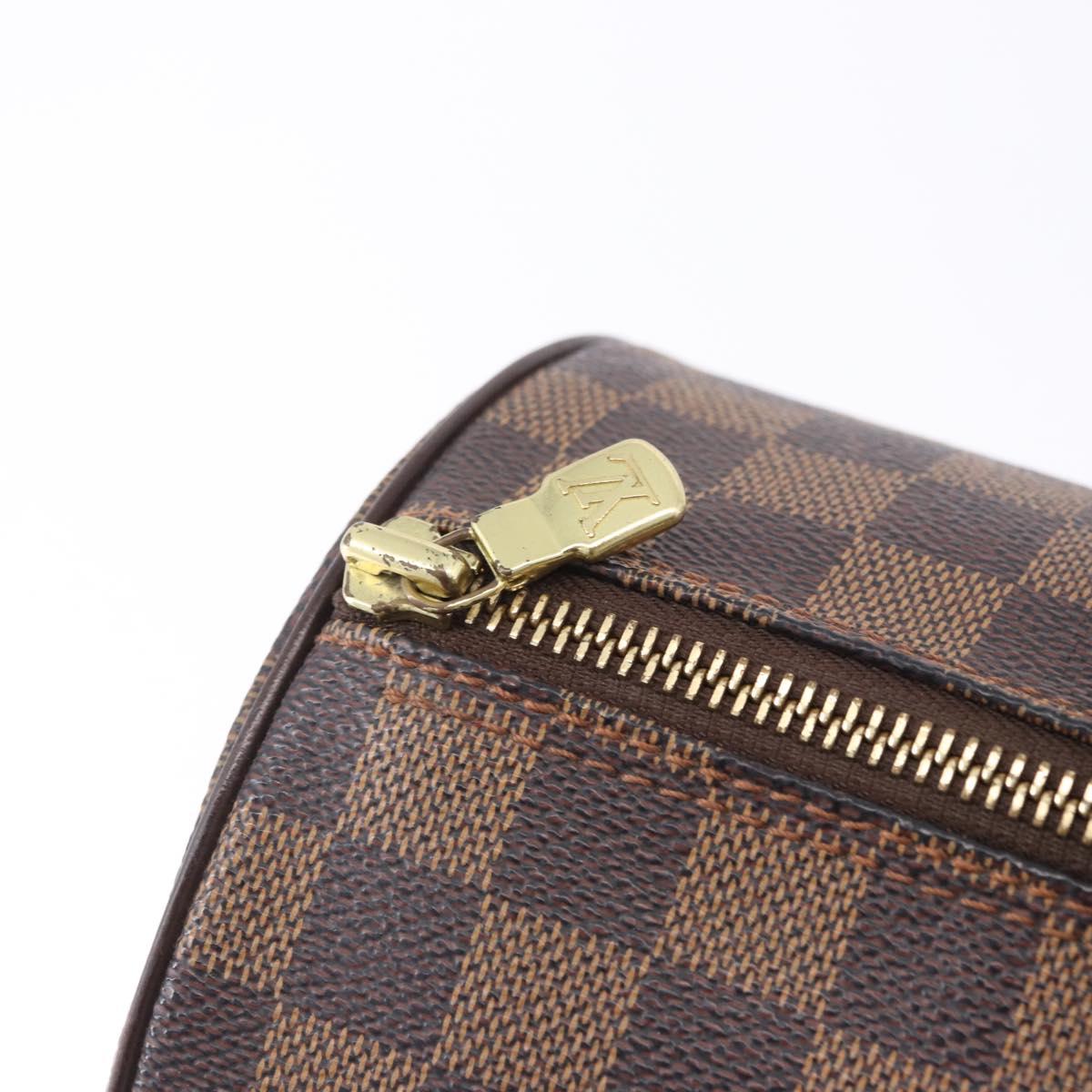 LOUIS VUITTON Damier Ebene Papillon 30 Hand Bag N51303 LV Auth 196373A
