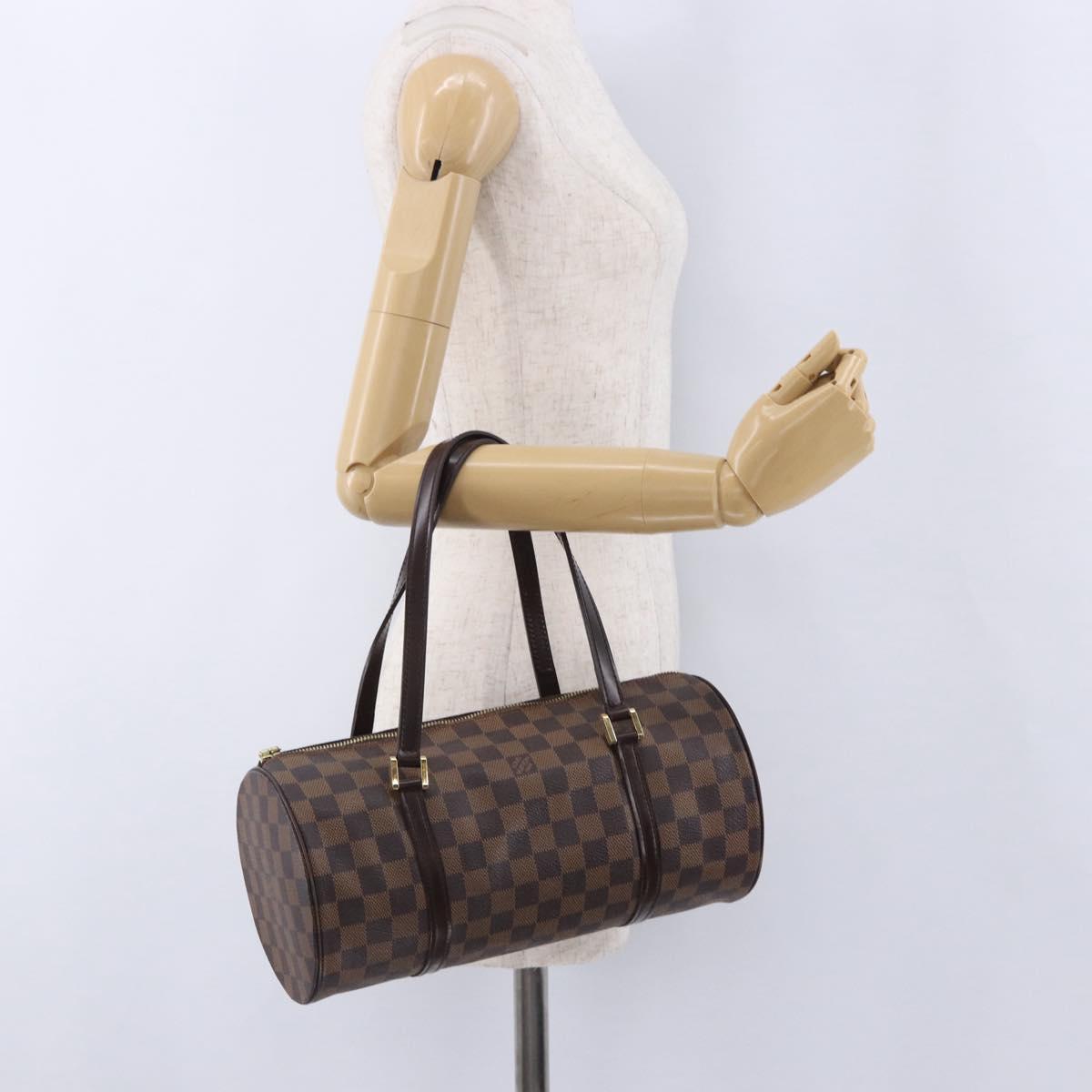 LOUIS VUITTON Damier Ebene Papillon 30 Hand Bag N51303 LV Auth 196373A