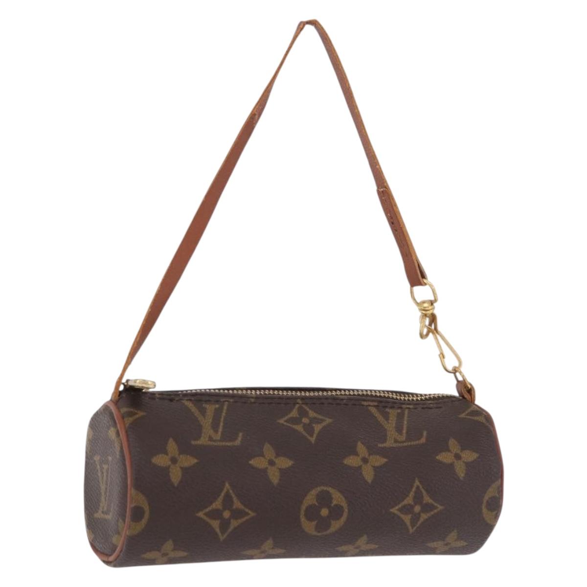 LOUIS VUITTON Monogram Papillon Pouch LV Auth 196376