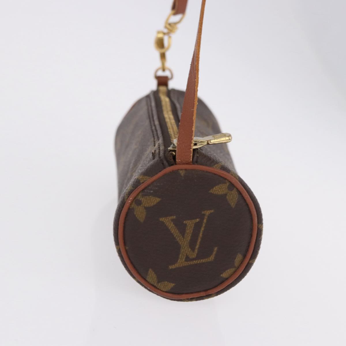 LOUIS VUITTON Monogram Papillon Pouch LV Auth 196376