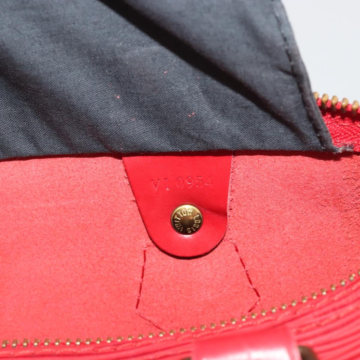 LOUIS VUITTON Epi Speedy 25 Hand Bag Castilian Red M43017 LV Auth 196381A