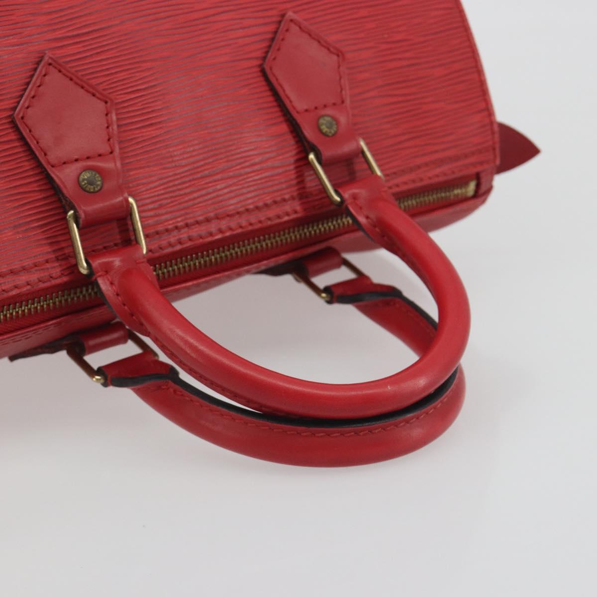 LOUIS VUITTON Epi Speedy 25 Hand Bag Castilian Red M43017 LV Auth 196381A