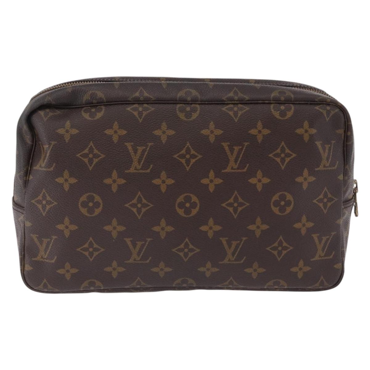 LOUIS VUITTON Monogram Trousse Toilette 28 Clutch Bag M47522 LV Auth 196383