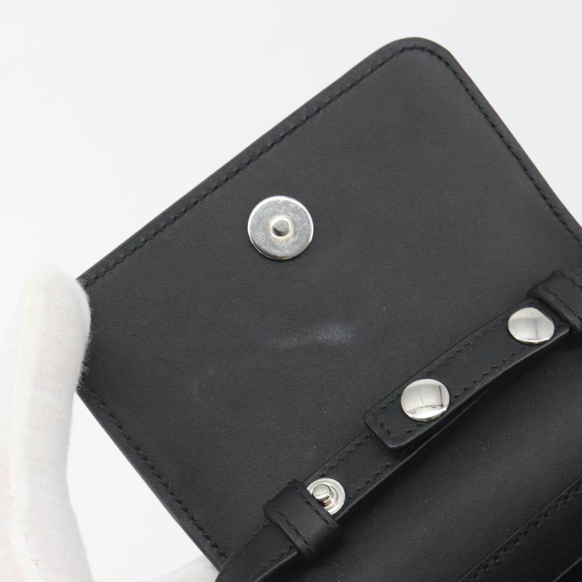 GUCCI Square G Shoulder Bag PVC Canvas Black Silver 631766 Auth 196389A