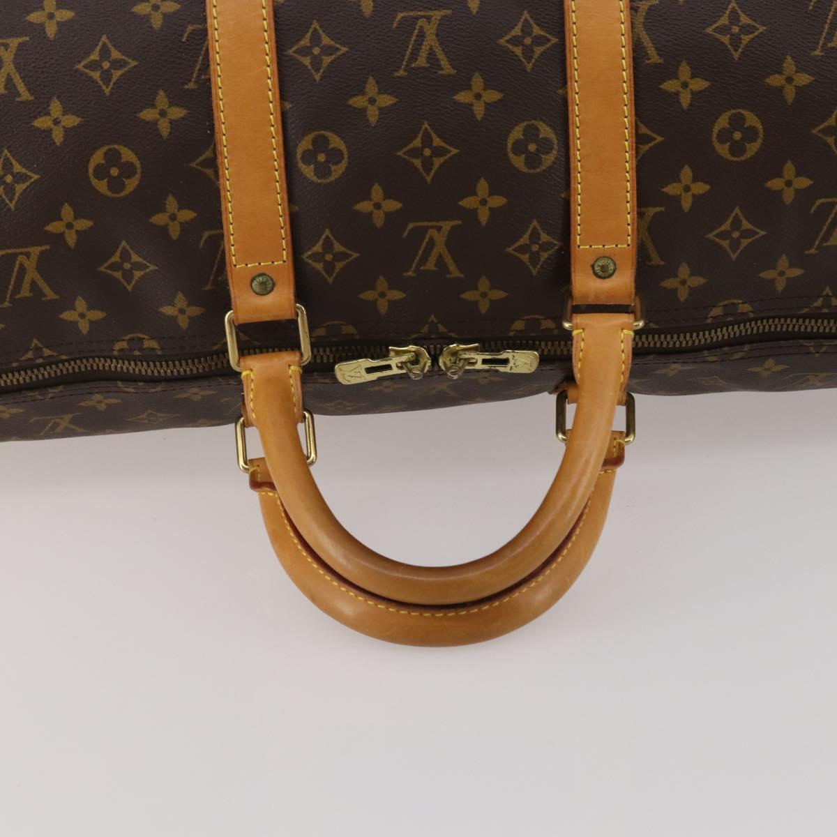 LOUIS VUITTON Monogram Keepall 55 Boston Bag M41424 LV Auth 196393A