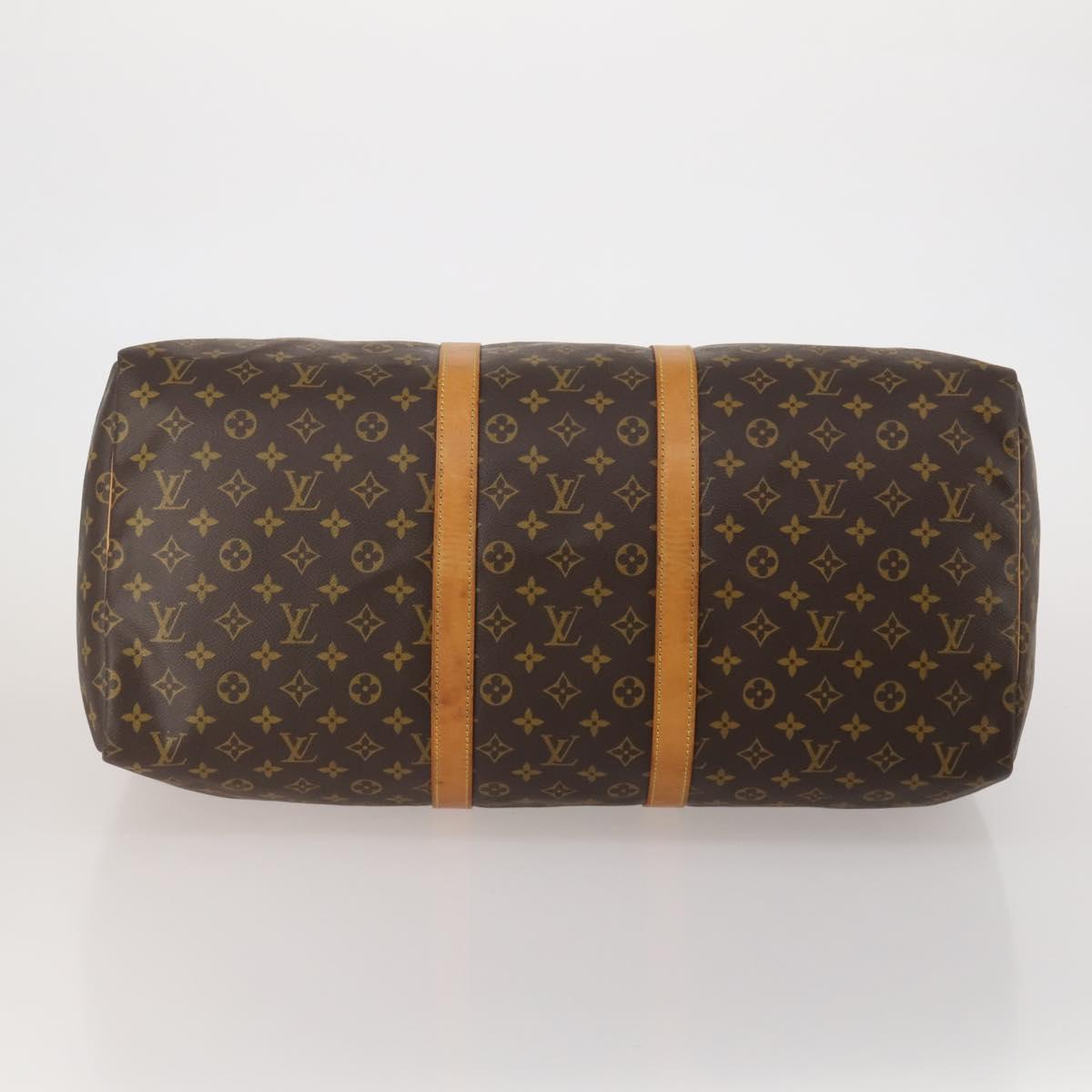 LOUIS VUITTON Monogram Keepall 55 Boston Bag M41424 LV Auth 196393A