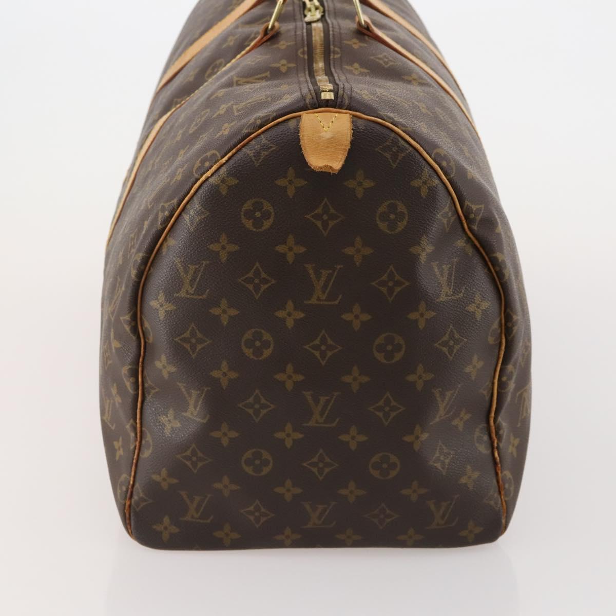 LOUIS VUITTON Monogram Keepall 55 Boston Bag M41424 LV Auth 196394
