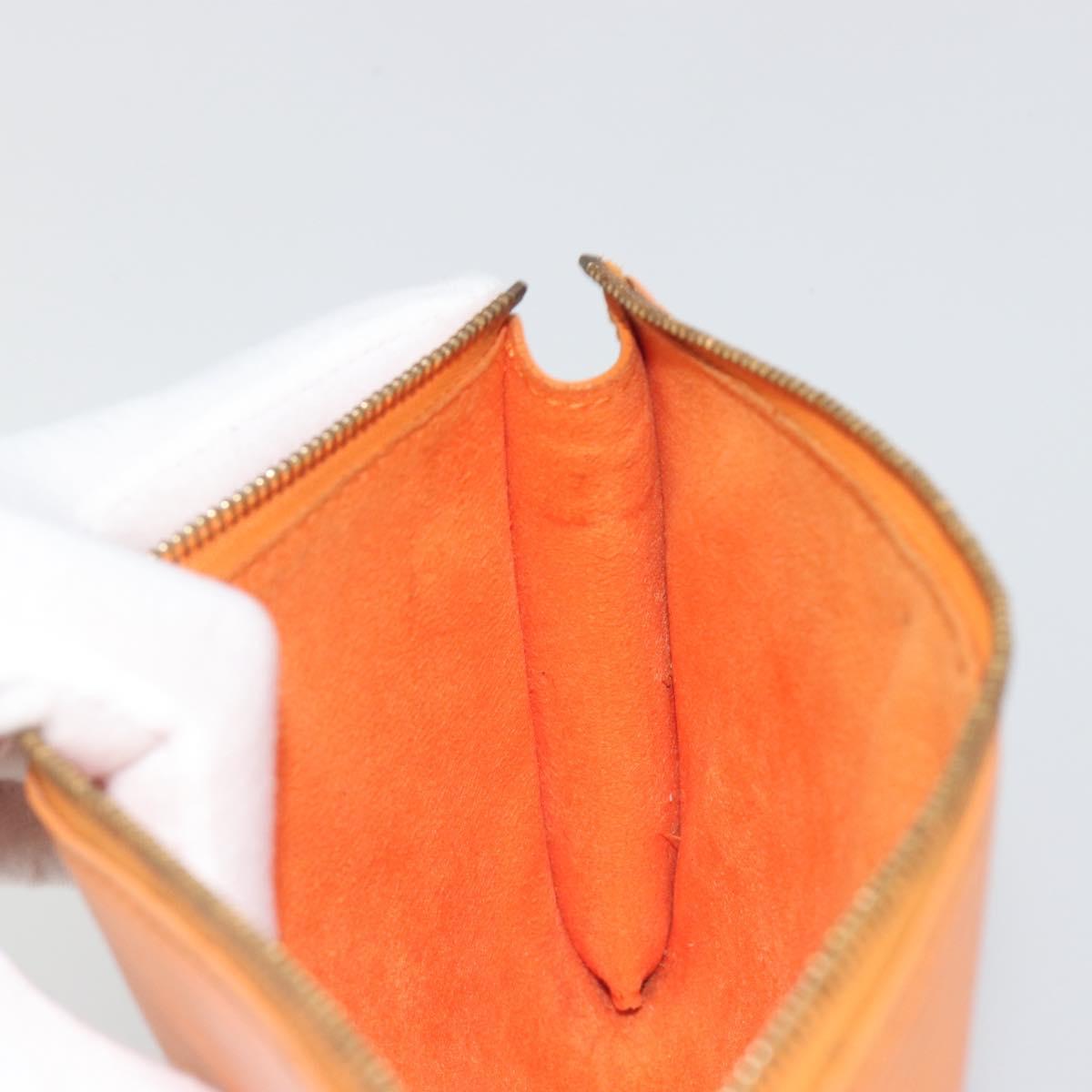 LOUIS VUITTON Epi Pochette Accessoires Pouch Orange Mandarin M5294H Auth 196401