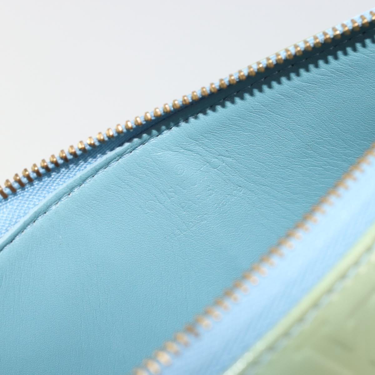 LOUIS VUITTON Monogram Vernis Lexington Pouch Baby Blue M91011 LV Auth 196402A