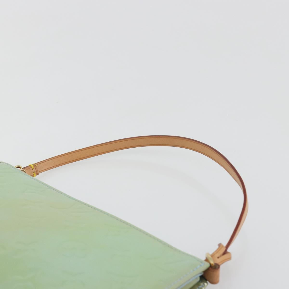 LOUIS VUITTON Monogram Vernis Lexington Pouch Baby Blue M91011 LV Auth 196402A