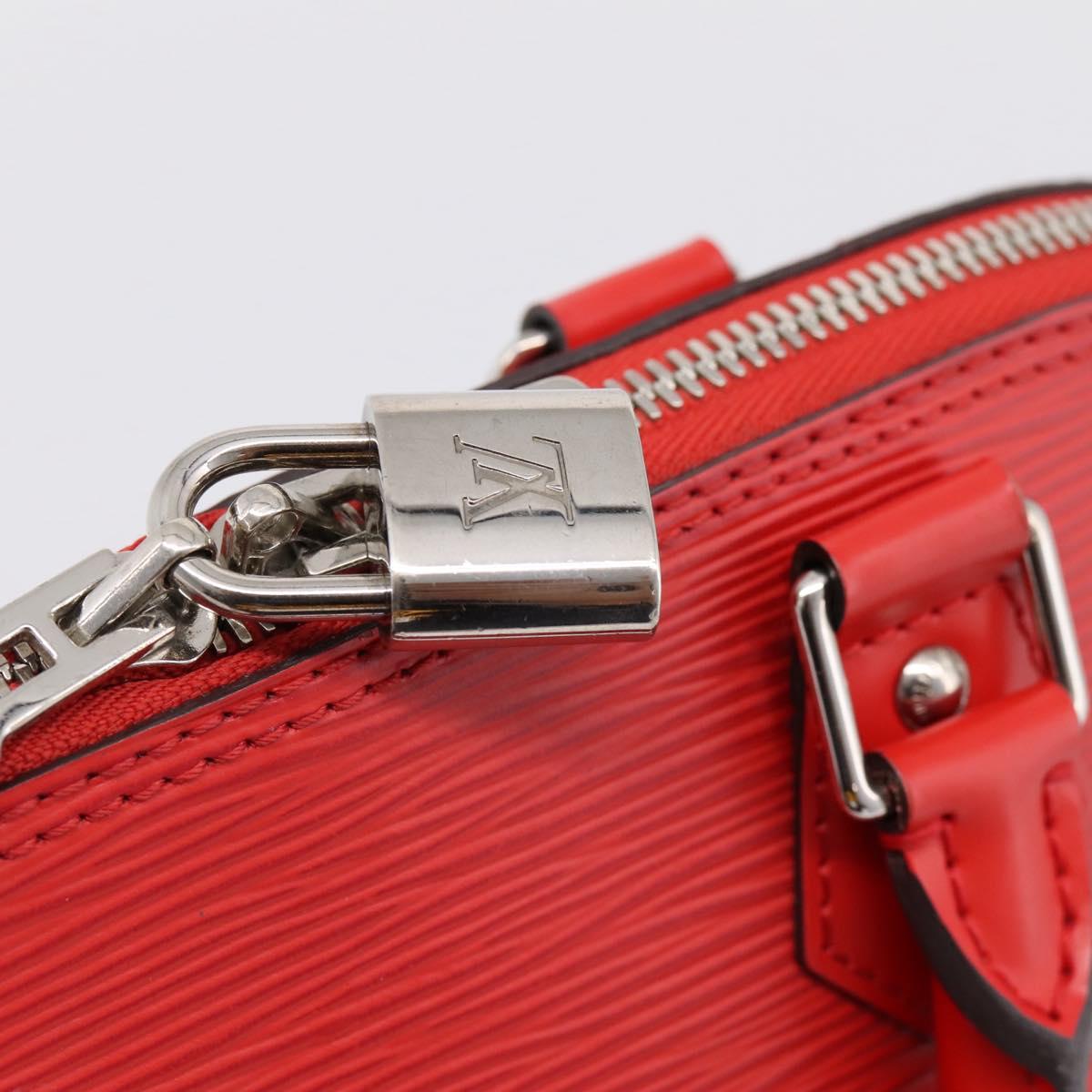 LOUIS VUITTON Epi Alma PM Hand Bag Red Coklico M41154 LV Auth 196411V