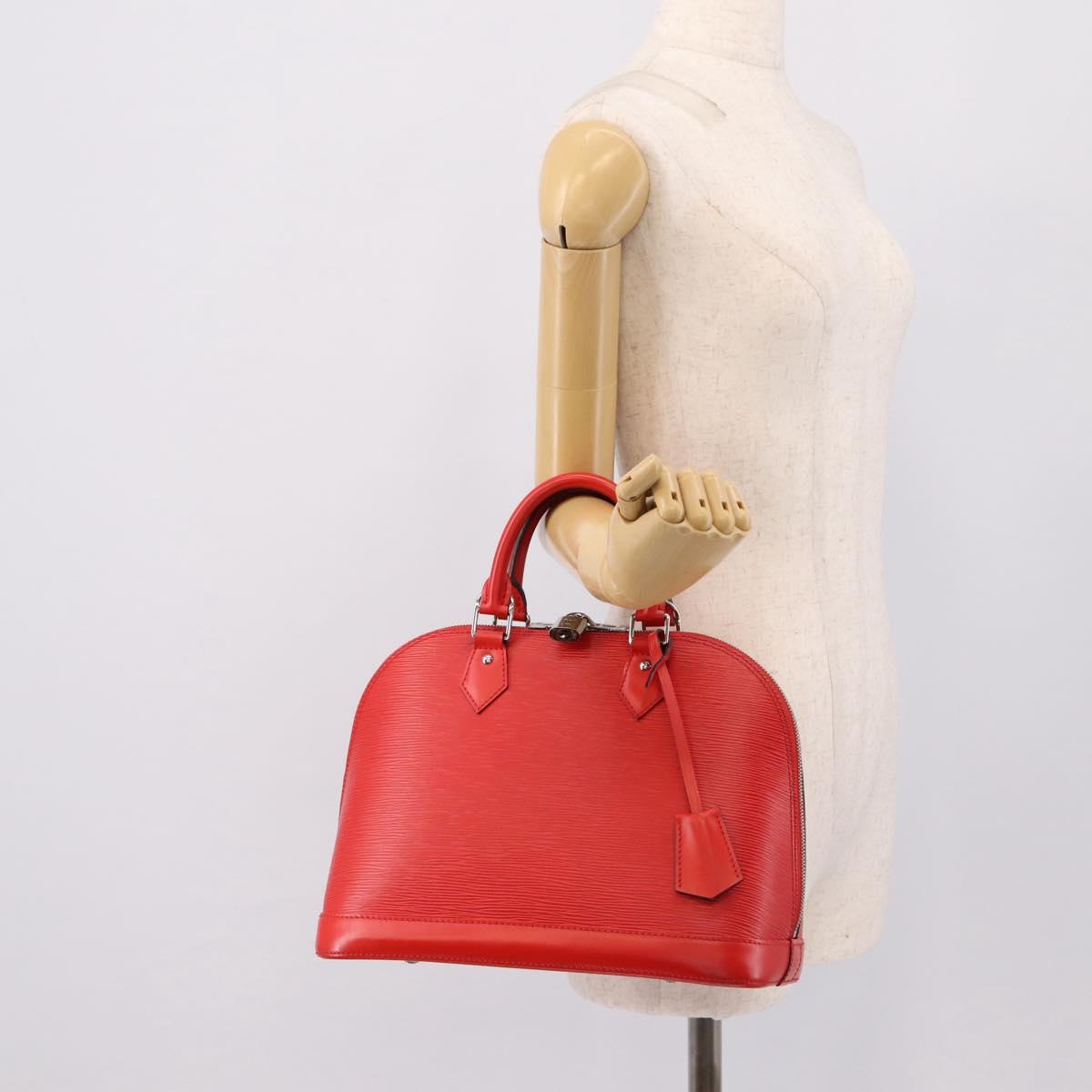 LOUIS VUITTON Epi Alma PM Hand Bag Red Coklico M41154 LV Auth 196411V