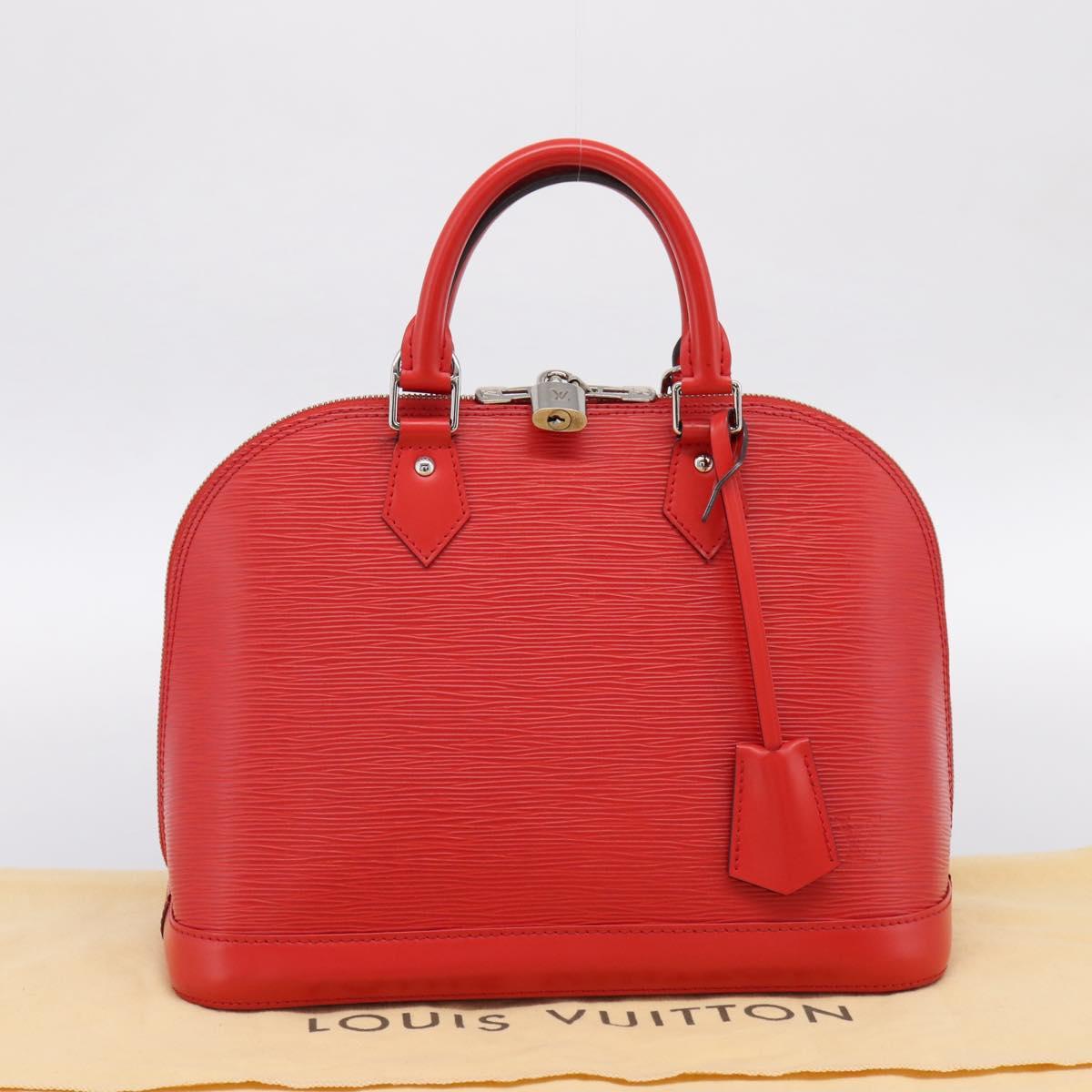 LOUIS VUITTON Epi Alma PM Hand Bag Red Coklico M41154 LV Auth 196411V