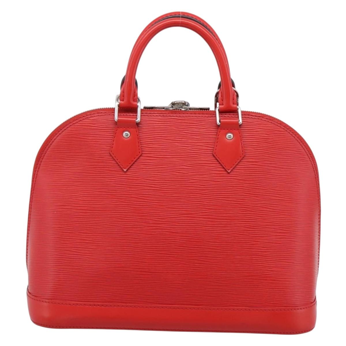 LOUIS VUITTON Epi Alma PM Hand Bag Red Coklico M41154 LV Auth 196411V