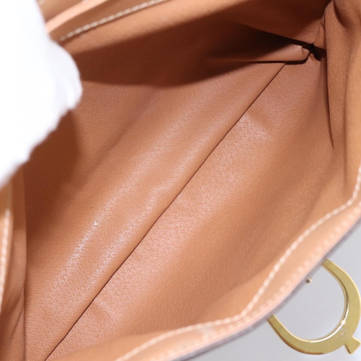 CELINE Macadam Hand Bag PVC Leather Brown Gold Tone Auth 196416