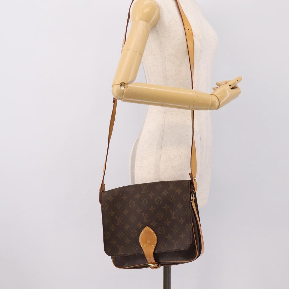 LOUIS VUITTON Monogram Cartouchiere GM Shoulder Bag M51252 LV Auth 196418A
