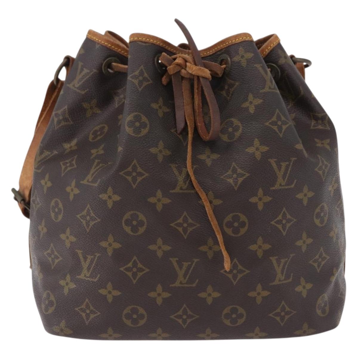 LOUIS VUITTON Monogram Petit Noe Shoulder Bag M42226 LV Auth 196422