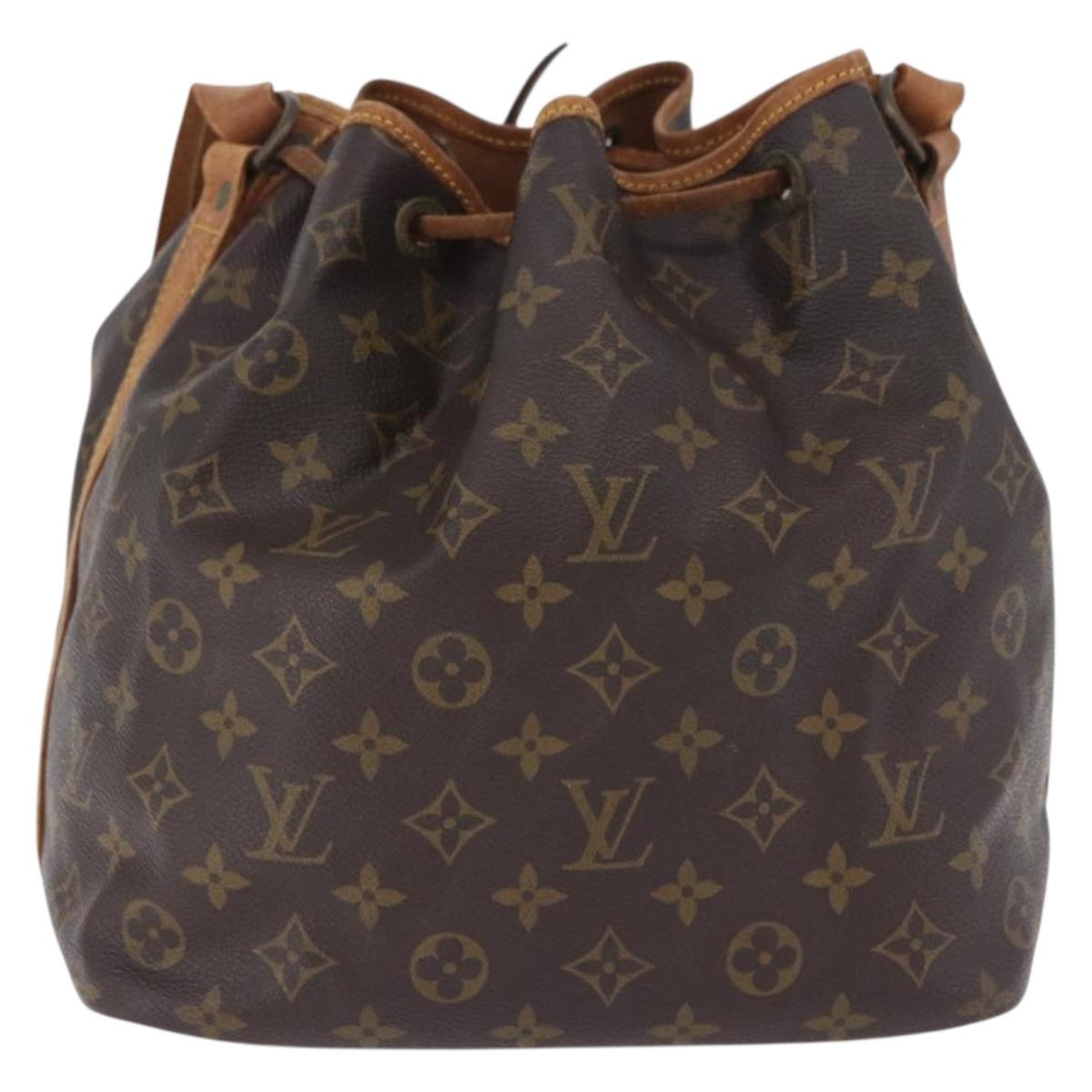 LOUIS VUITTON Monogram Petit Noe Shoulder Bag M42226 LV Auth 196422