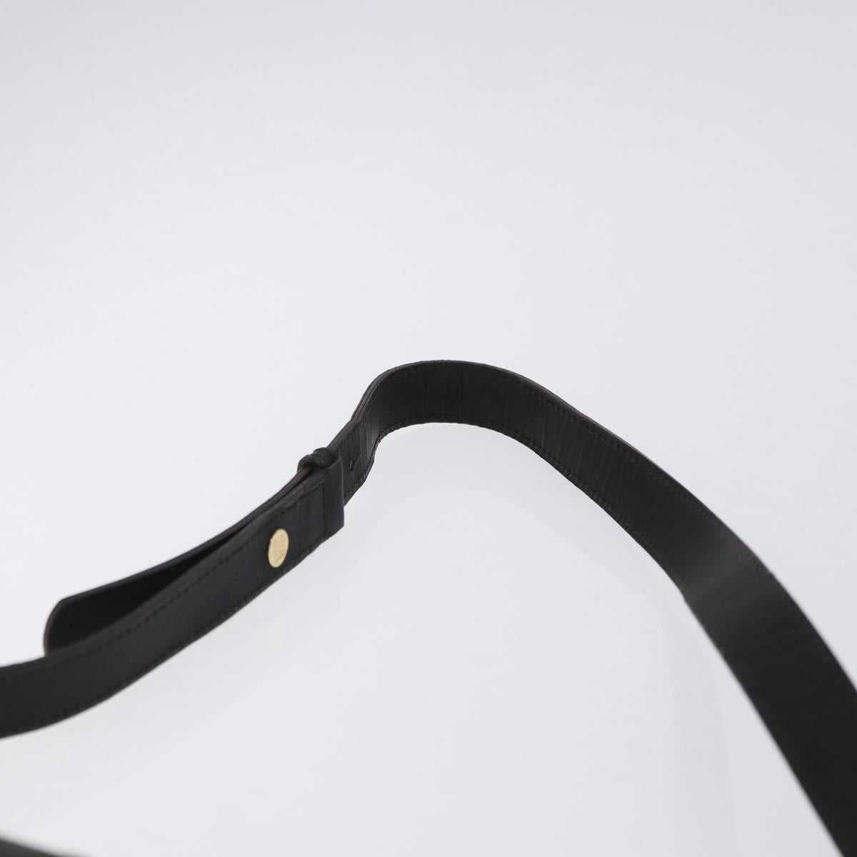 LOEWE Shoulder Bag Suede Dark Brown Gold Tone Auth 196425A