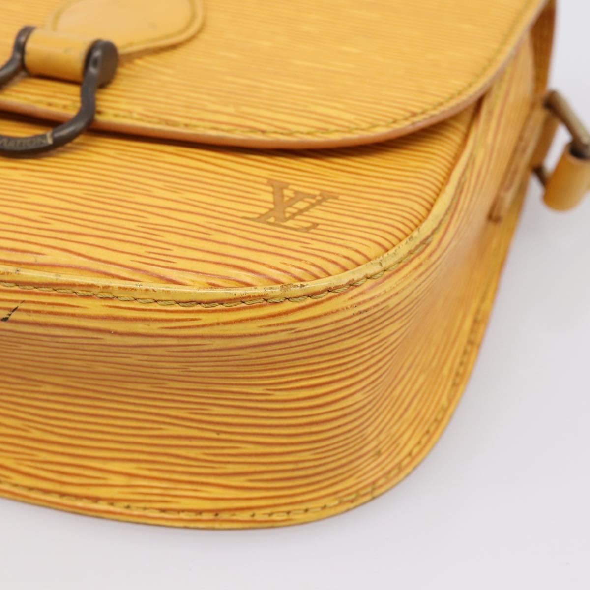 LOUIS VUITTON Epi Saint Cloud PM Shoulder Bag Yellow M52219 LV Auth 196426
