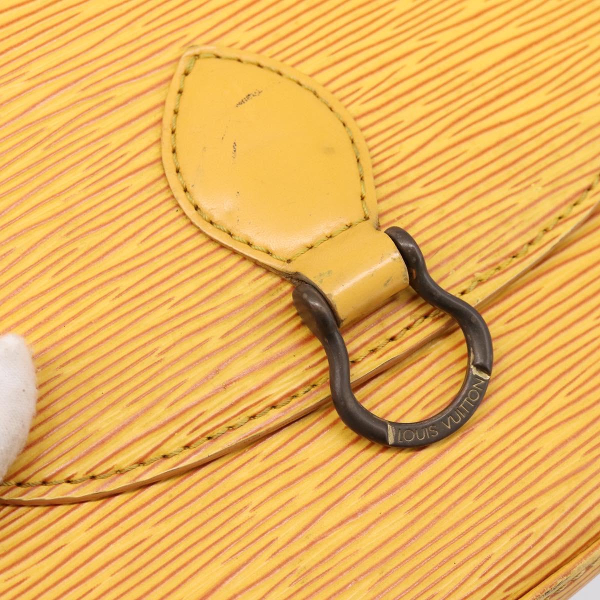 LOUIS VUITTON Epi Saint Cloud PM Shoulder Bag Yellow M52219 LV Auth 196426