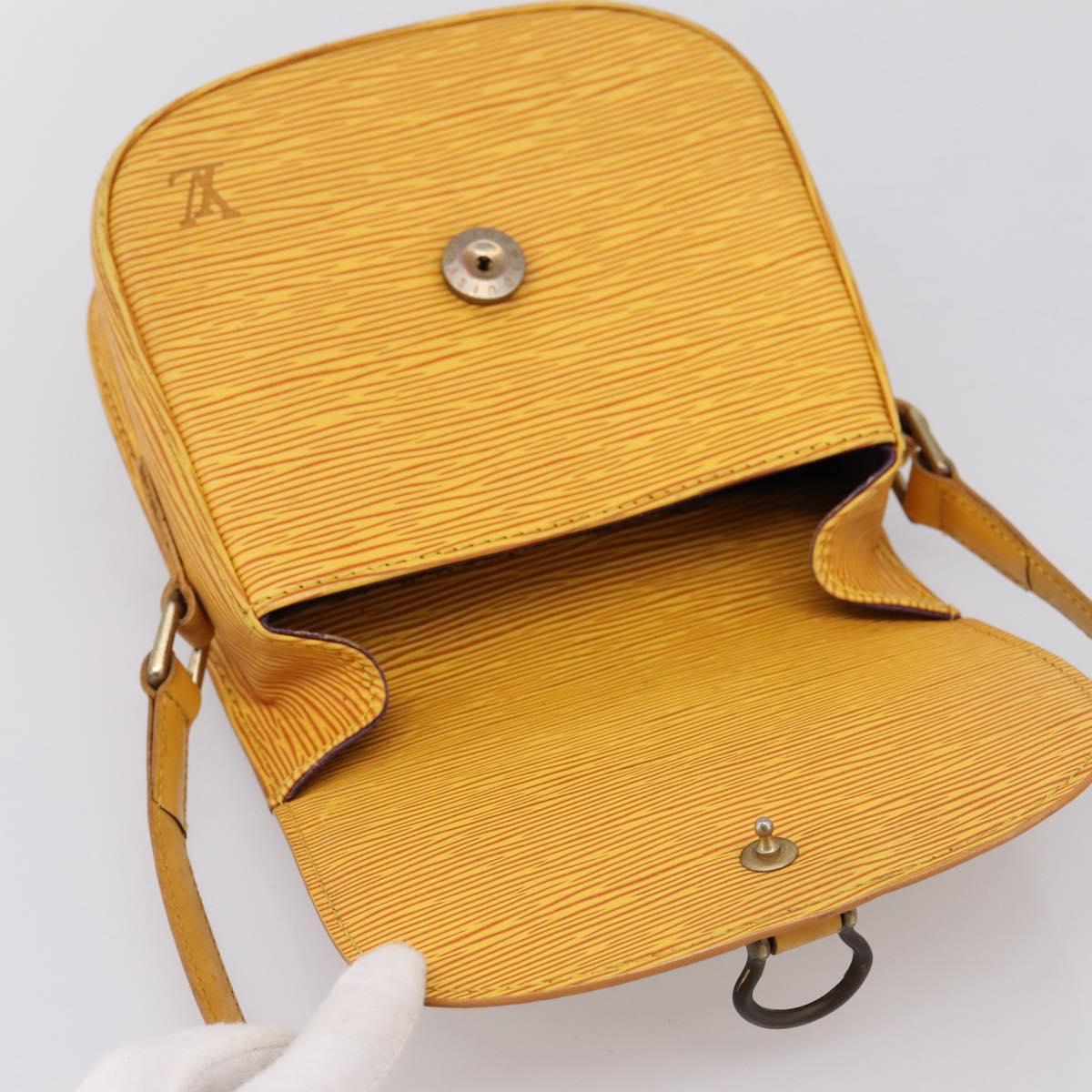 LOUIS VUITTON Epi Saint Cloud PM Shoulder Bag Yellow M52219 LV Auth 196426