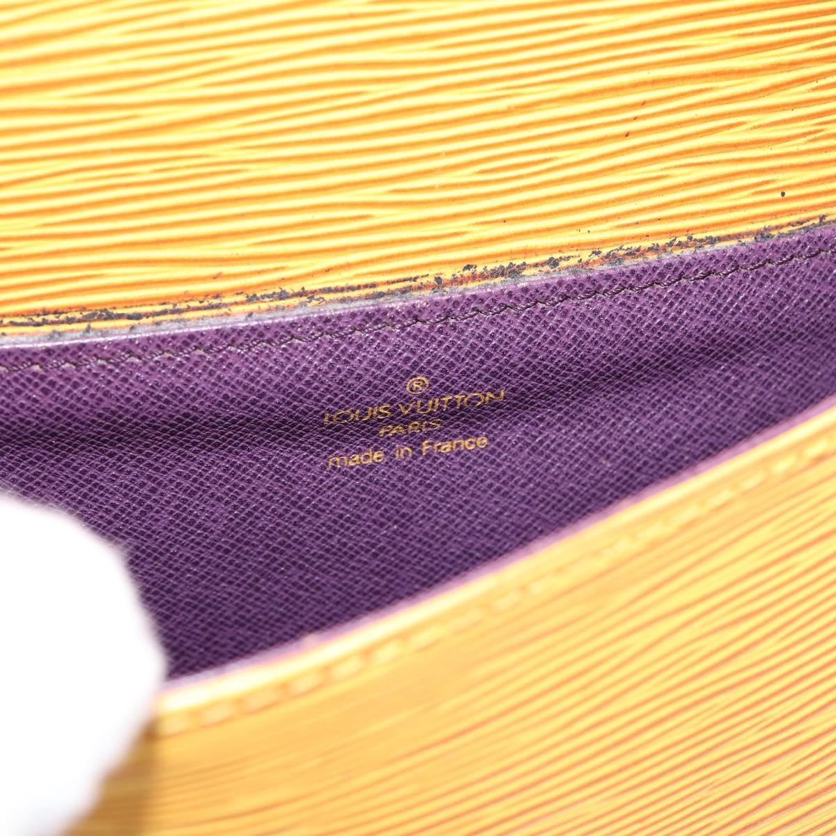 LOUIS VUITTON Epi Saint Cloud PM Shoulder Bag Yellow M52219 LV Auth 196426