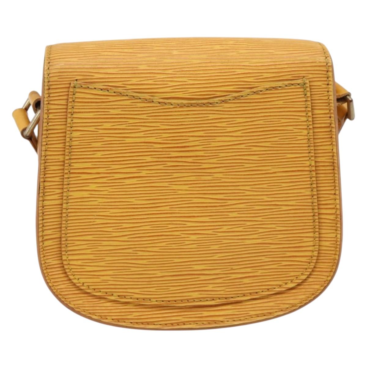 LOUIS VUITTON Epi Saint Cloud PM Shoulder Bag Yellow M52219 LV Auth 196426