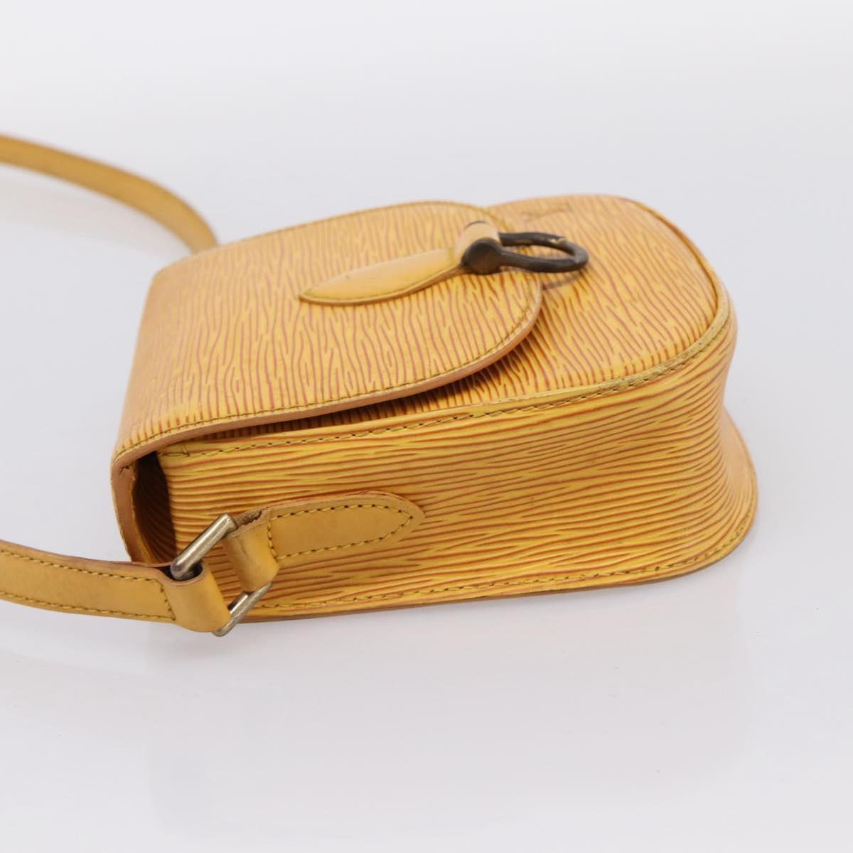 LOUIS VUITTON Epi Saint Cloud PM Shoulder Bag Yellow M52219 LV Auth 196426