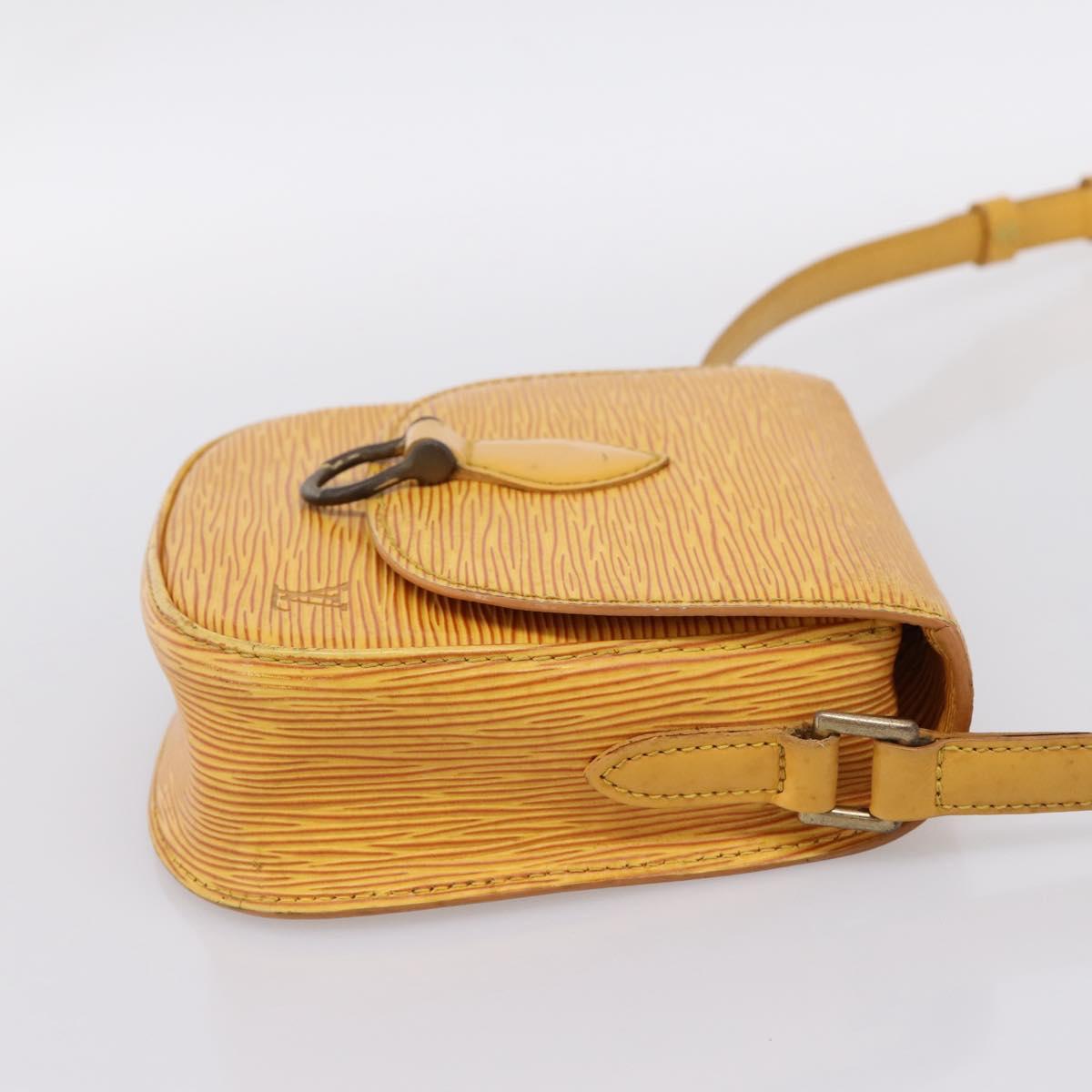 LOUIS VUITTON Epi Saint Cloud PM Shoulder Bag Yellow M52219 LV Auth 196426