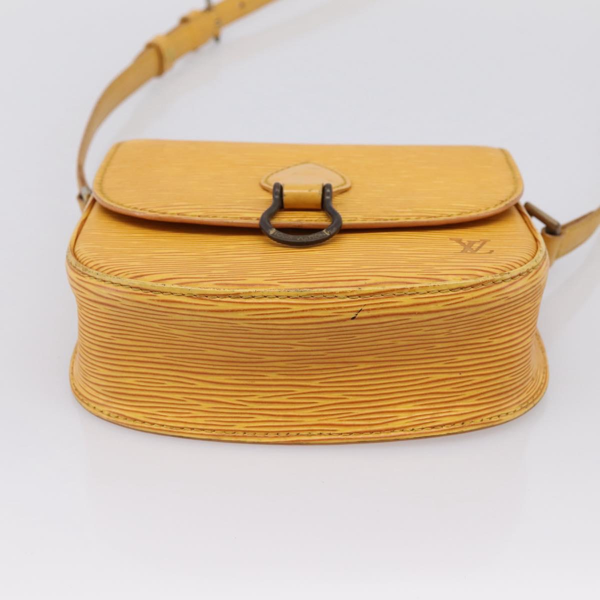 LOUIS VUITTON Epi Saint Cloud PM Shoulder Bag Yellow M52219 LV Auth 196426