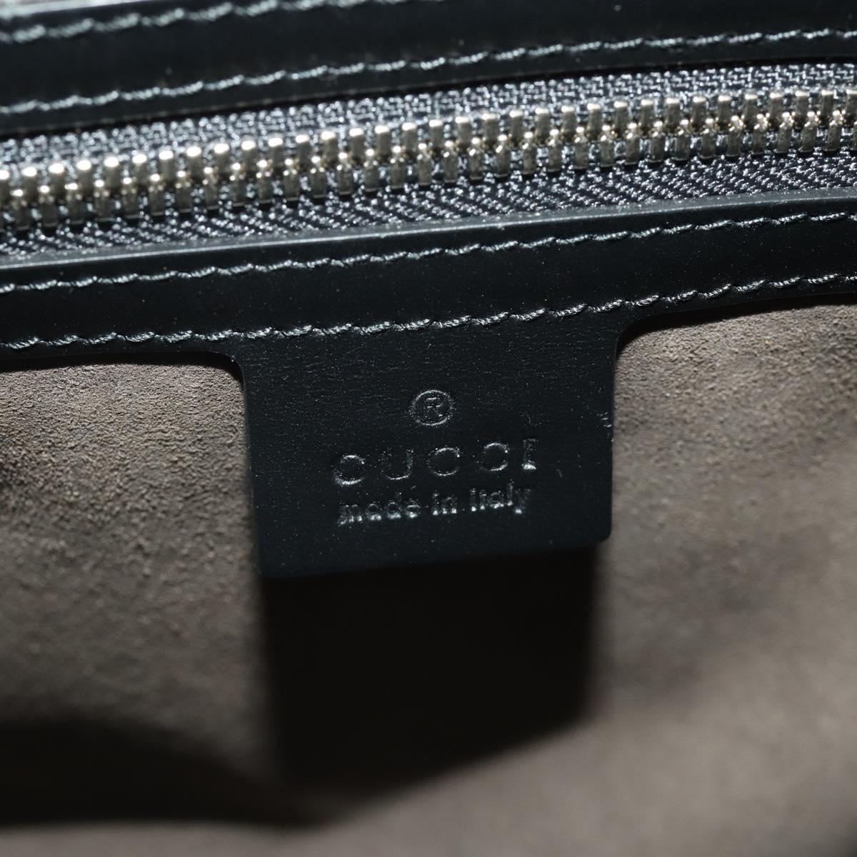 GUCCI GG Supreme GG Caleido Boston Bag PVC 2way Beige Black 406380 Auth 196436SAM