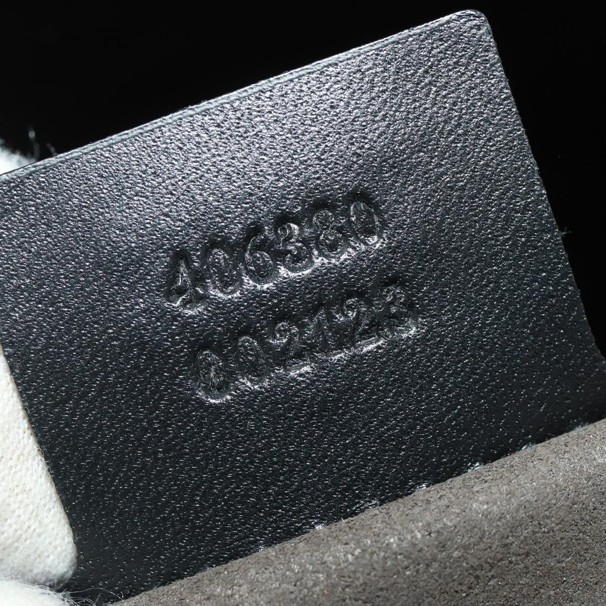 GUCCI GG Supreme GG Caleido Boston Bag PVC 2way Beige Black 406380 Auth 196436SAM