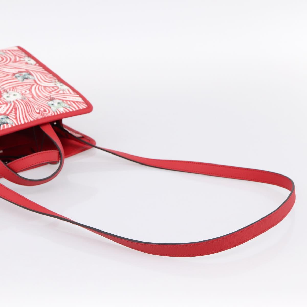 GUCCI x Higuchi Yuuko Hand Bag PVC 2way Red 630542 Auth 196451M