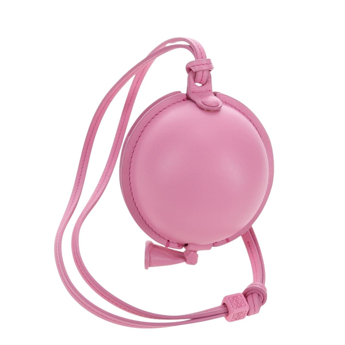 LOEWE Balloon Pouch Leather Pink Auth 196452M