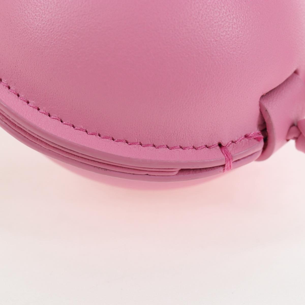 LOEWE Balloon Pouch Leather Pink Auth 196452M