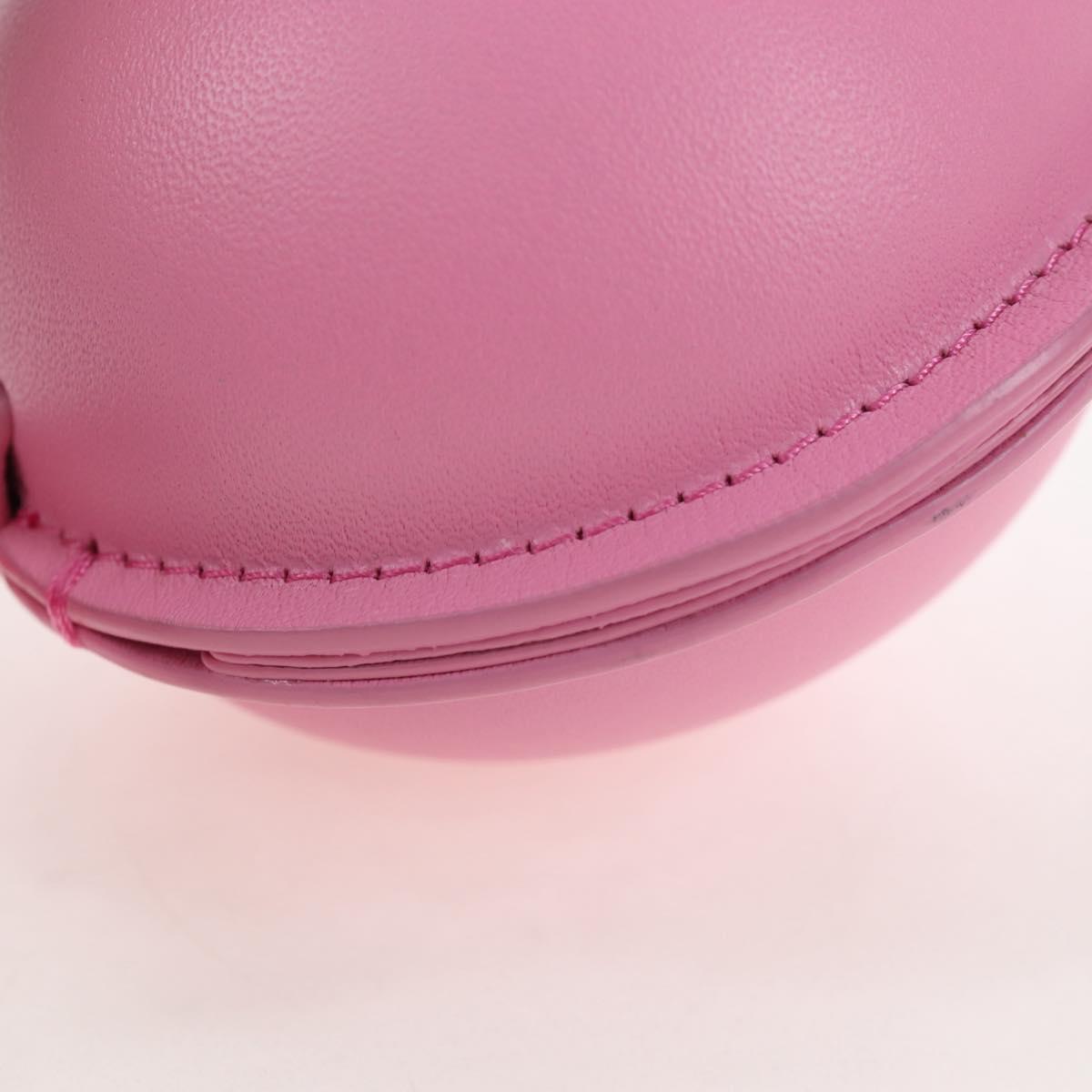 LOEWE Balloon Pouch Leather Pink Auth 196452M