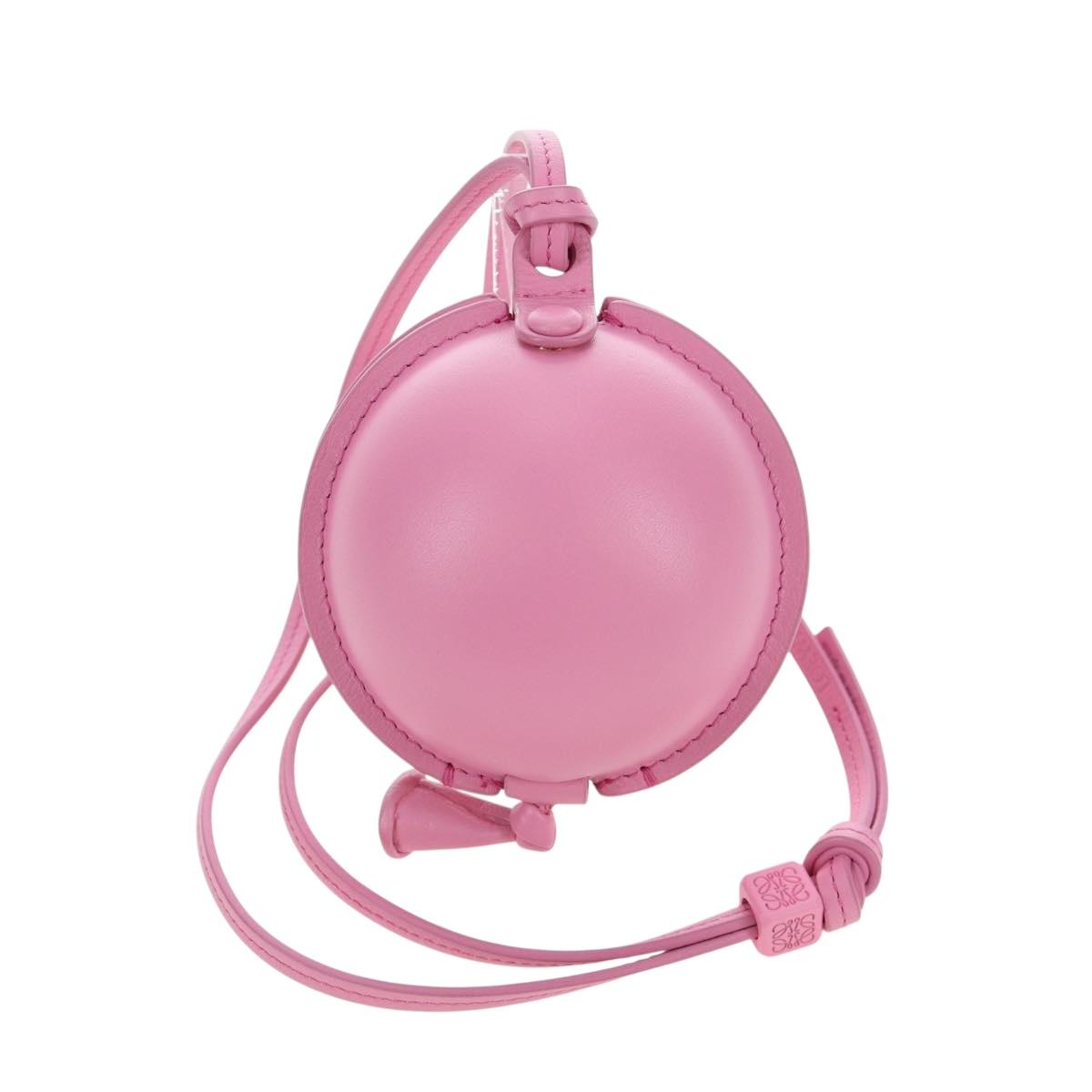 LOEWE Balloon Pouch Leather Pink Auth 196452M