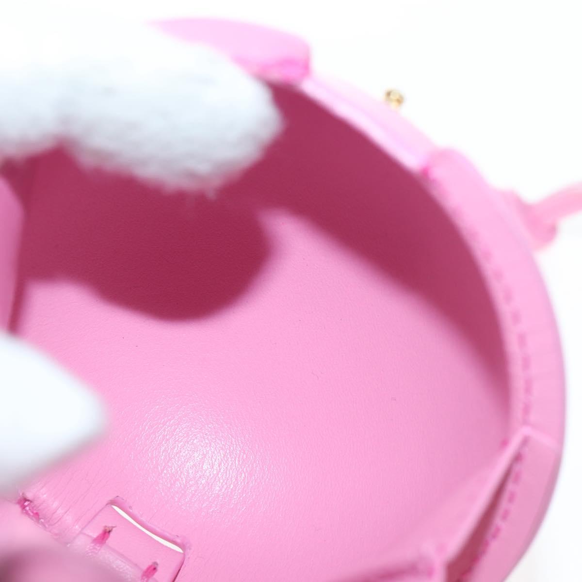 LOEWE Balloon Pouch Leather Pink Auth 196452M