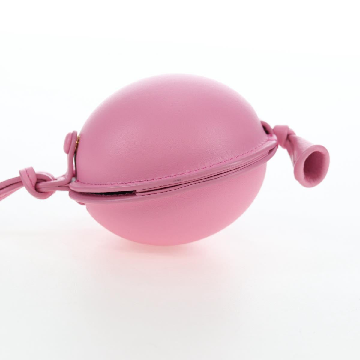 LOEWE Balloon Pouch Leather Pink Auth 196452M