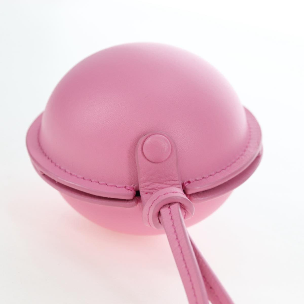 LOEWE Balloon Pouch Leather Pink Auth 196452M