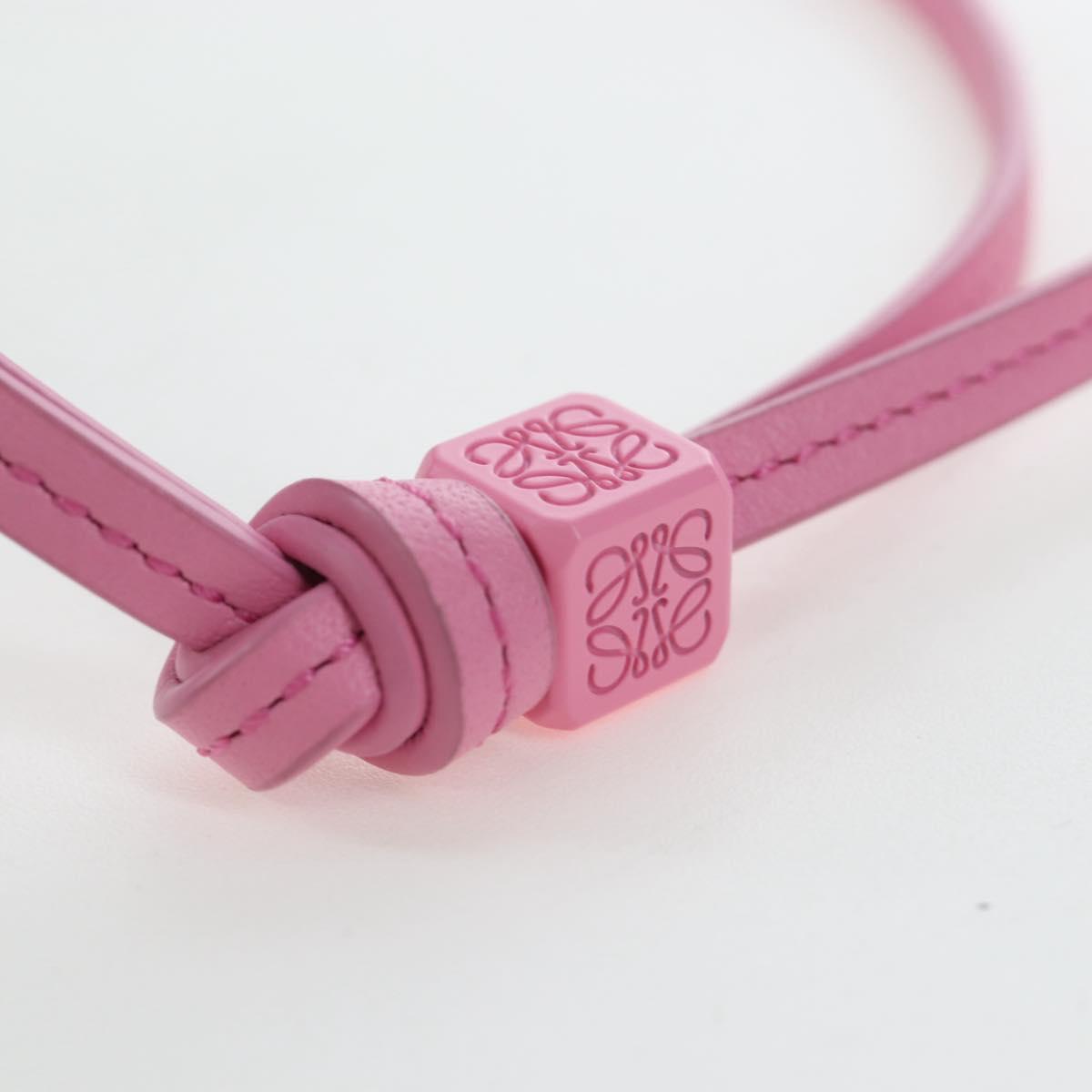 LOEWE Balloon Pouch Leather Pink Auth 196452M