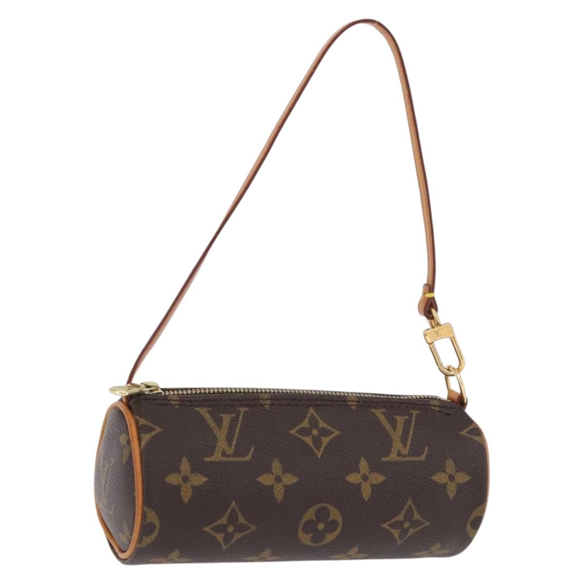 LOUIS VUITTON Monogram Papillon Pouch LV Auth 196455A