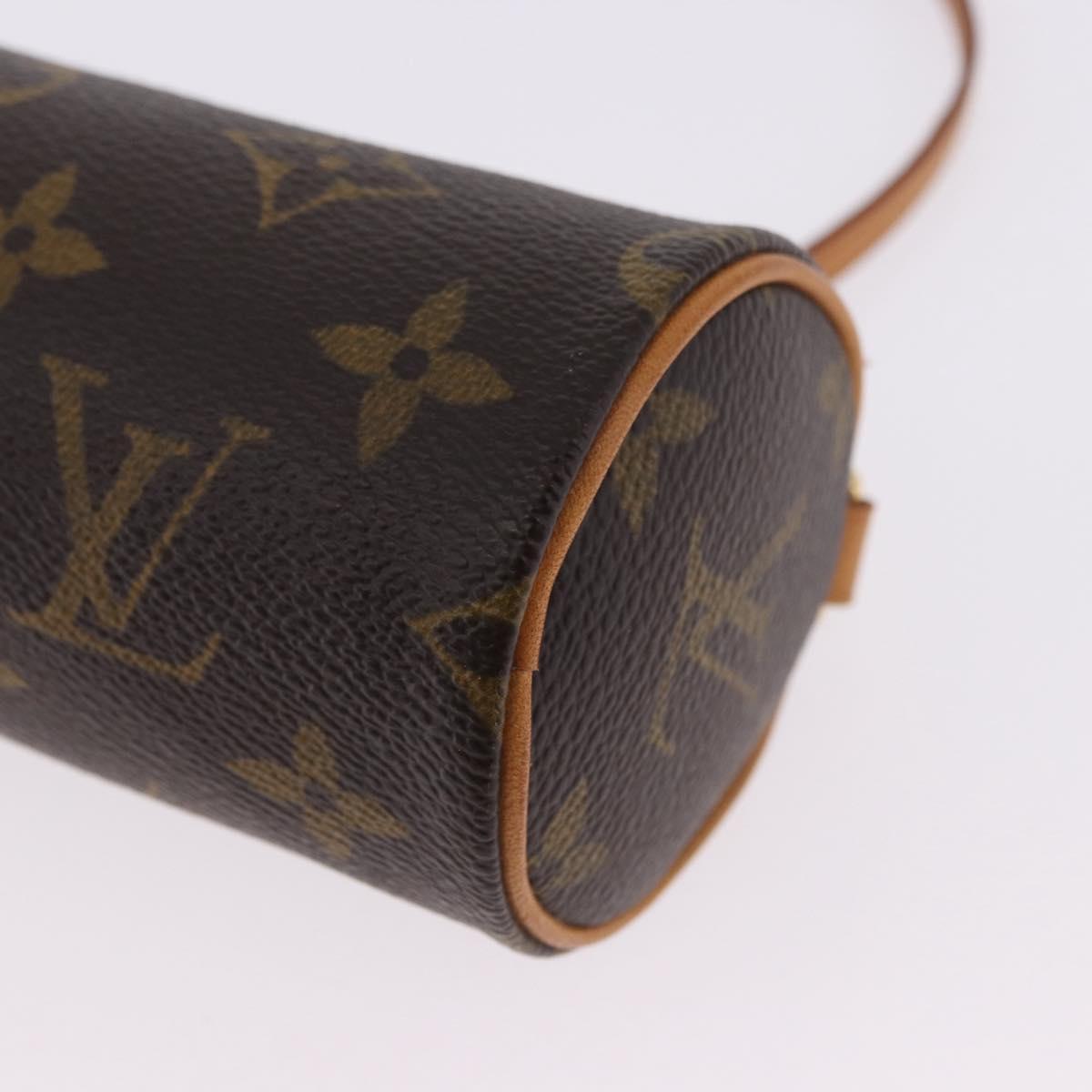 LOUIS VUITTON Monogram Papillon Pouch LV Auth 196455A