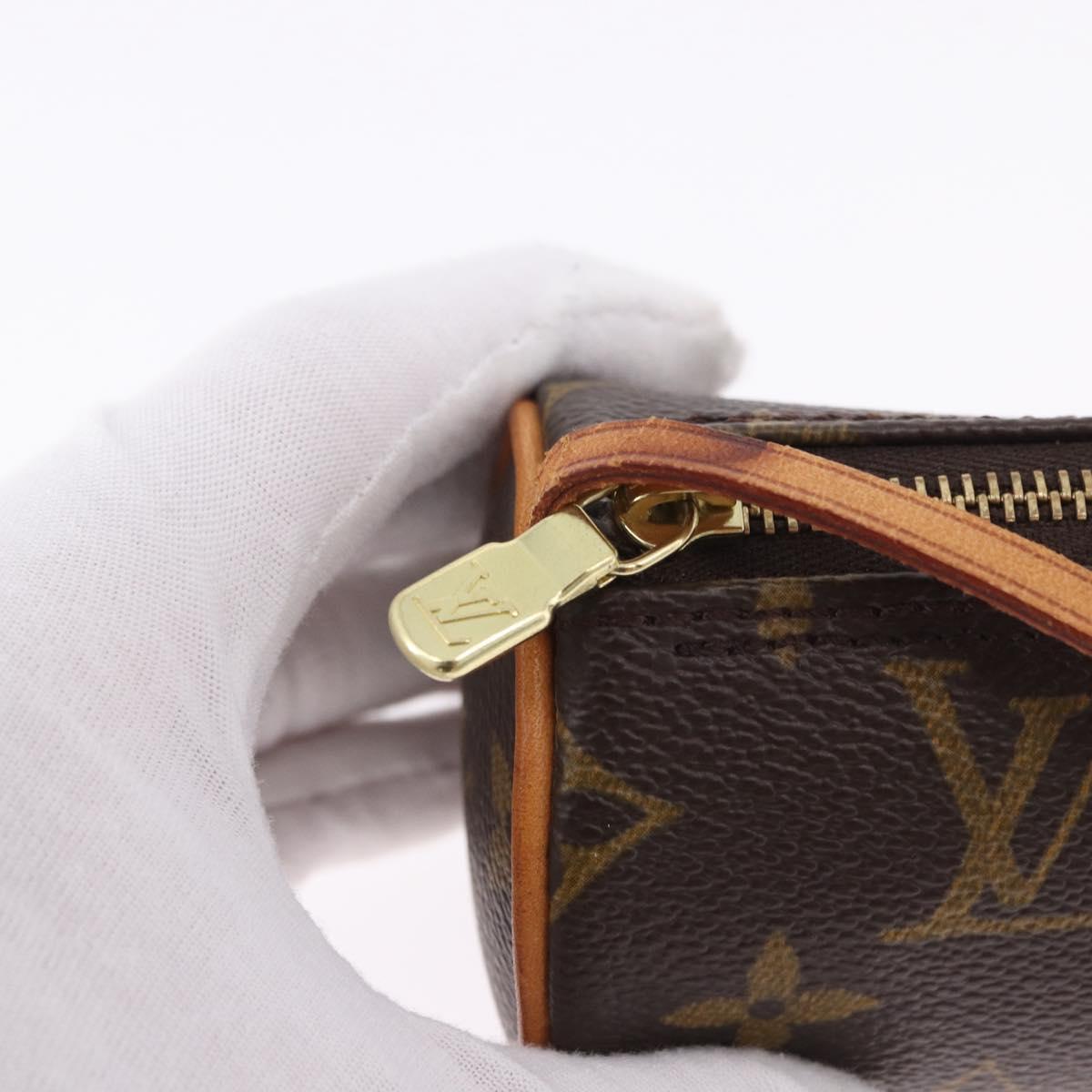 LOUIS VUITTON Monogram Papillon Pouch LV Auth 196455A