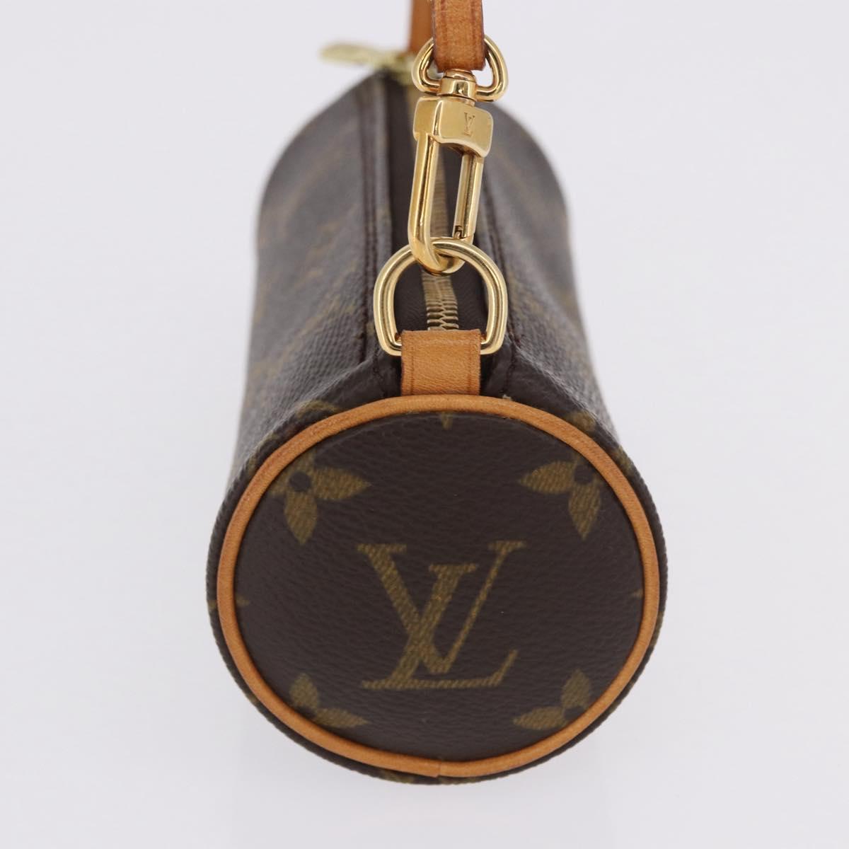LOUIS VUITTON Monogram Papillon Pouch LV Auth 196455A