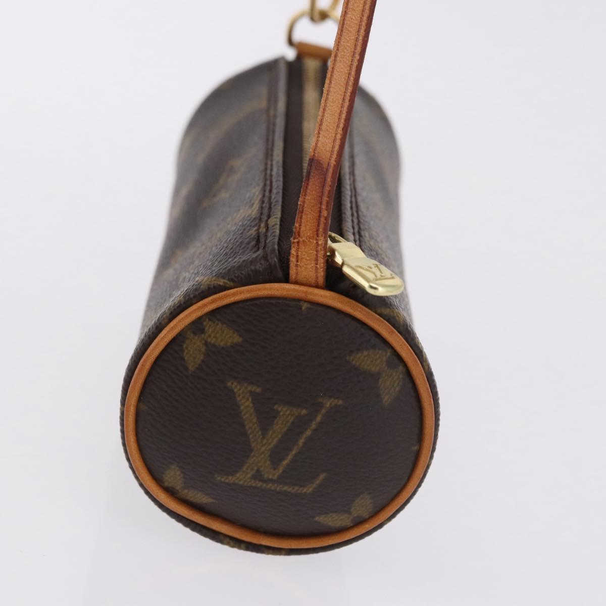 LOUIS VUITTON Monogram Papillon Pouch LV Auth 196455A